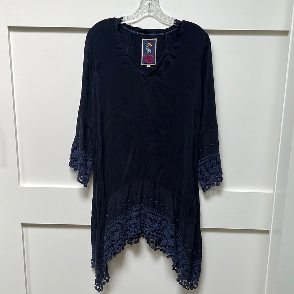 Dark blue Johnny Was tunic